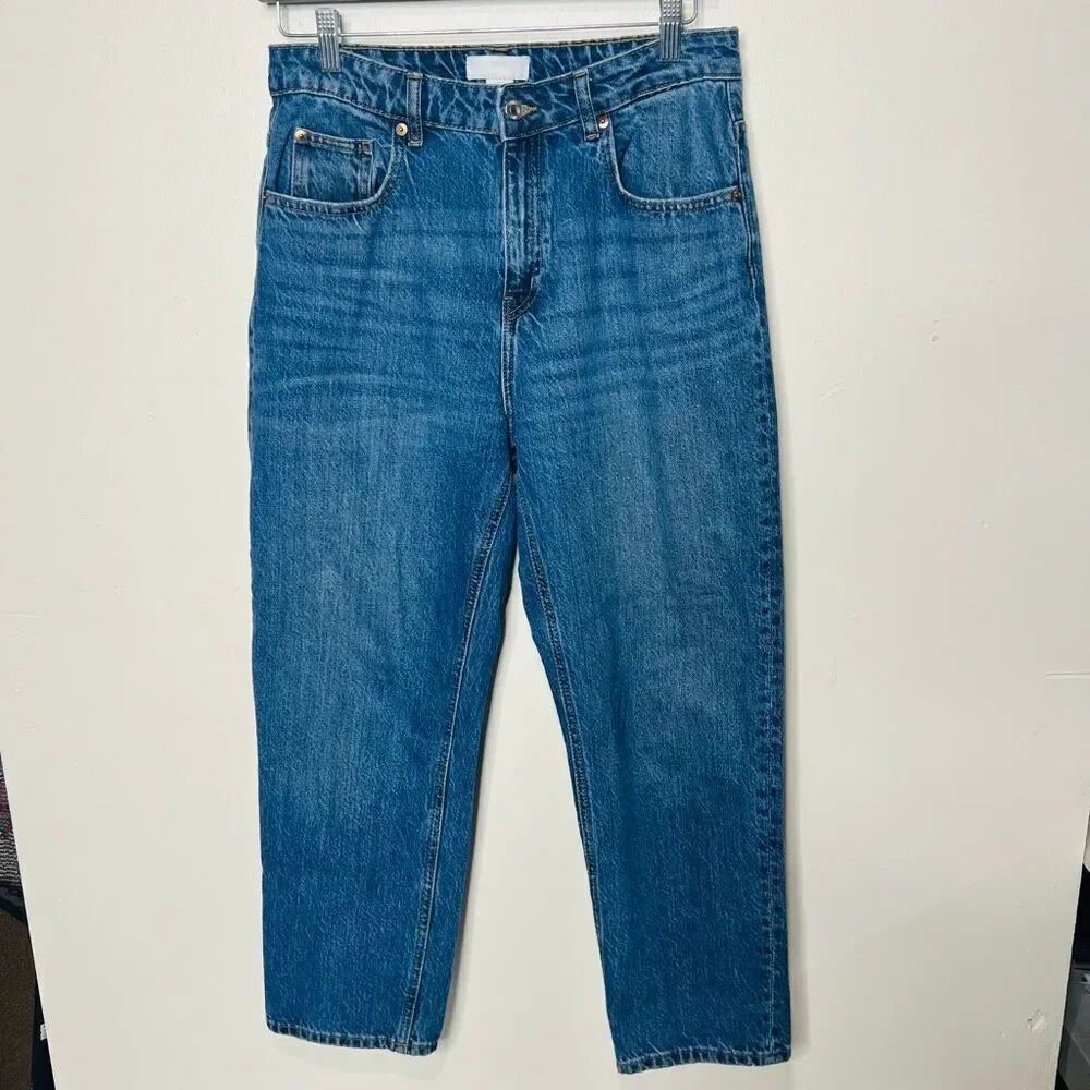 H&M Ultra High-Rise Mom Jeans Sz 8